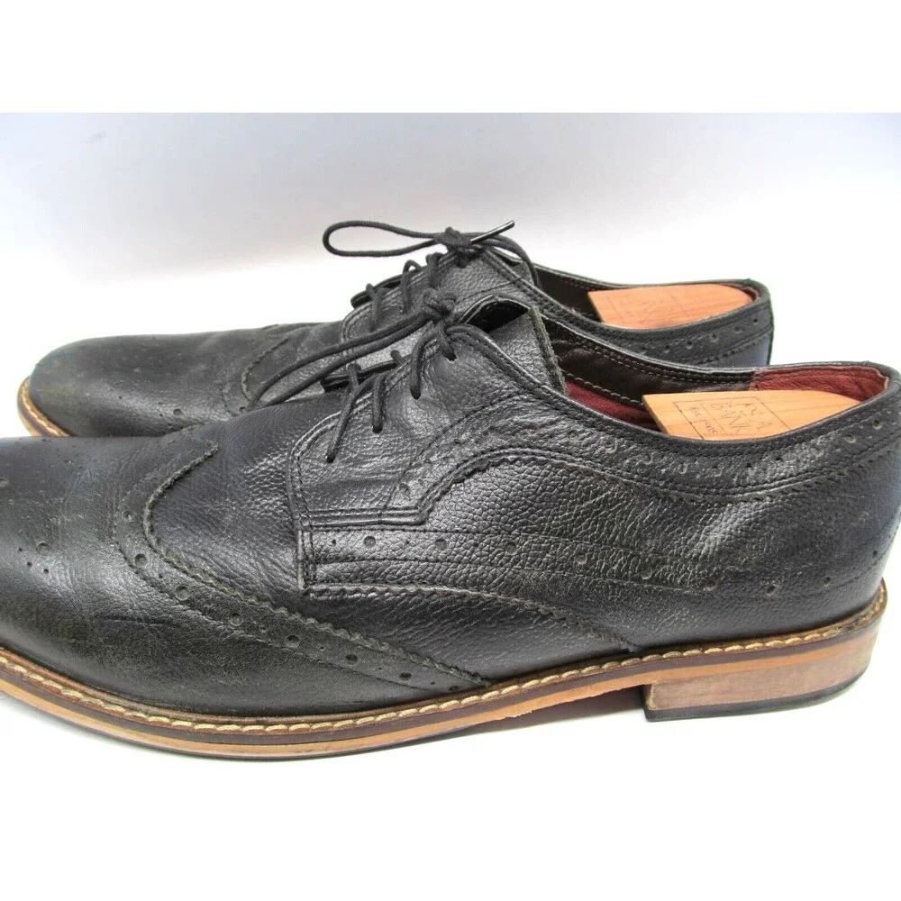 Cedar Wood State Mens Black Wingtip Brogue Derbys Size US 13 EUR 47
